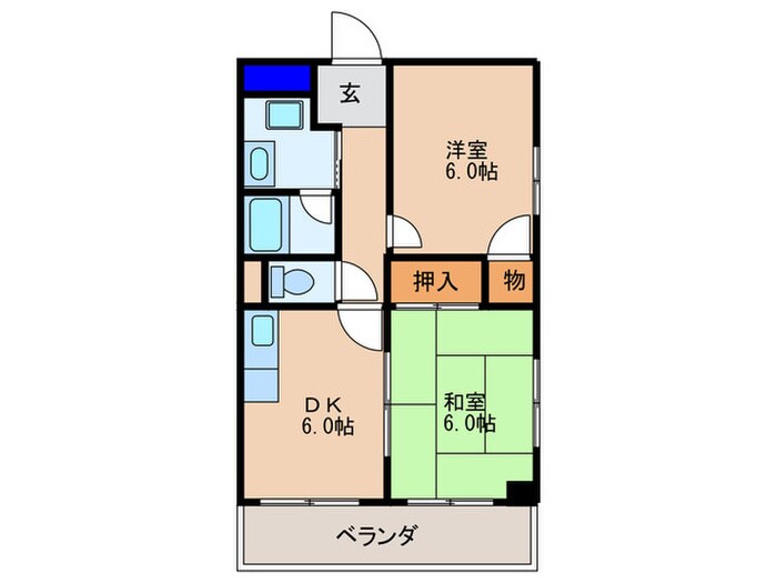 間取り図 クーランデール天神橋