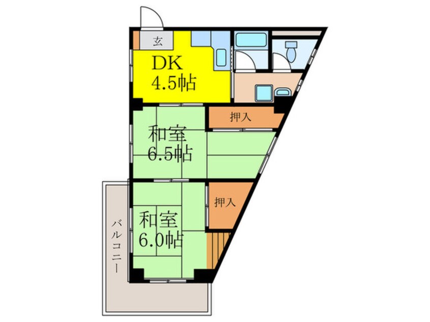 間取図 吹田朝日マンション