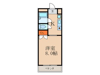 間取図 ﾗﾌｧｲﾝ江坂