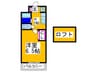 IBC白鷺 1Kの間取り