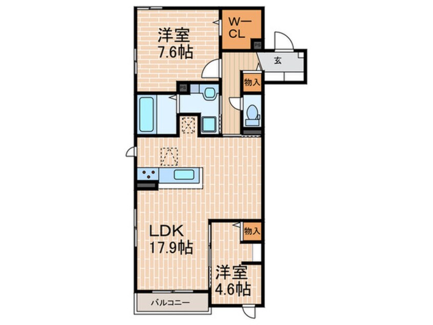 間取図 カームテラス甲子園口