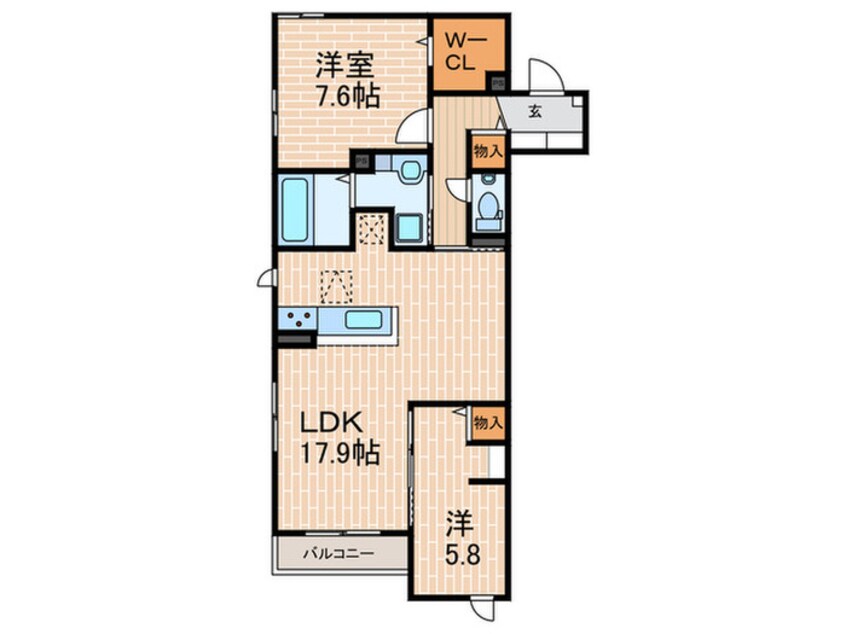 間取図 カームテラス甲子園口