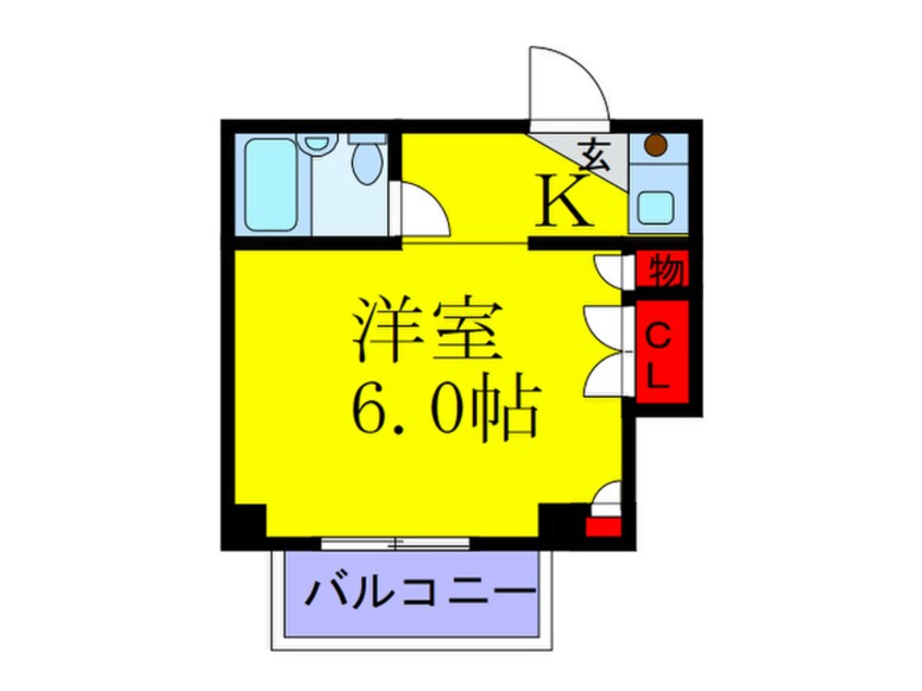 間取図 グレイス北天満