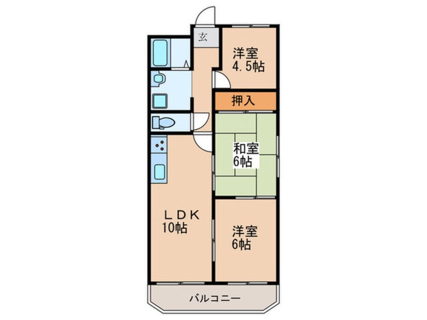 間取図 ベルメゾンロゼ