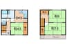 深江南戸建 3DKの間取り