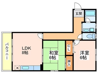 間取図 ファミリーハイツ蒲生