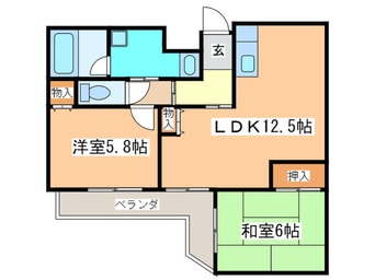 間取図 ファミリーハイツ蒲生