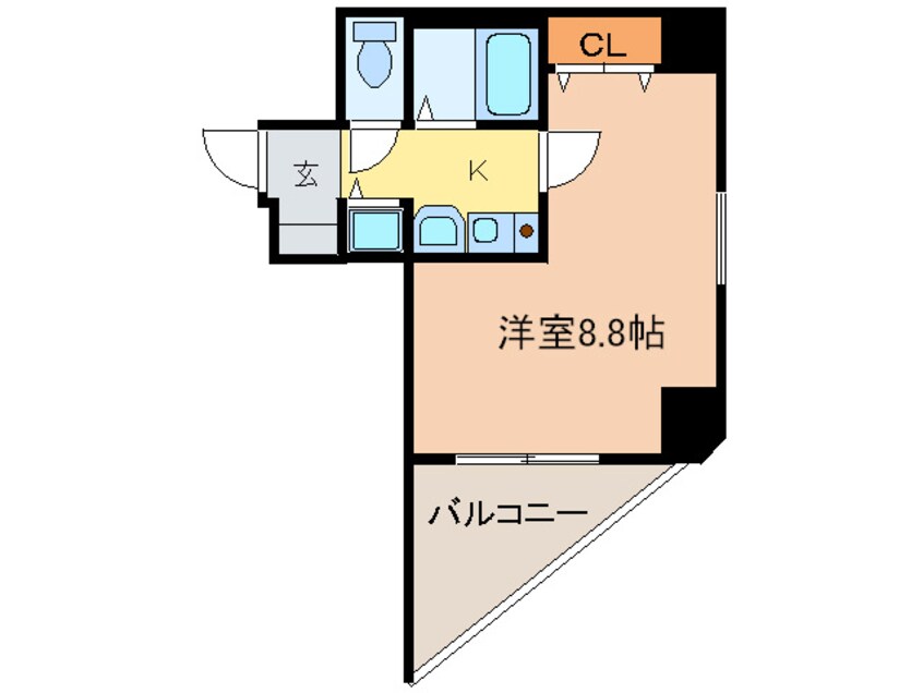 間取図 ロイヤルヒル神戸三宮Ⅱ(301)