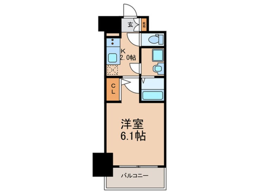 間取図 ｴｽﾘｰﾄﾞ福島ｸﾞﾚｲｽ(515)