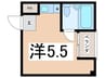 宮本マンション 1Rの間取り