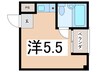 宮本マンション 1Rの間取り