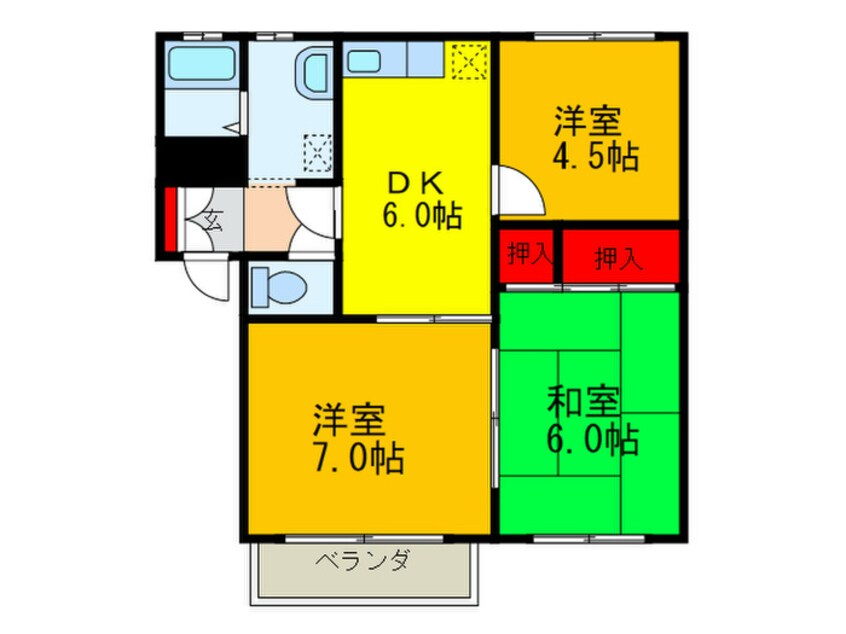 間取図 リバーハイツ