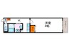 エクセレント 1Kの間取り