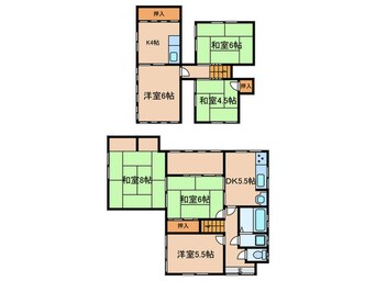 間取図 奈島貸戸建