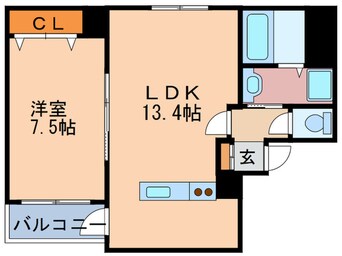 間取図 デセンテ北梅田