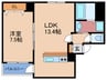 デセンテ北梅田 1LDKの間取り