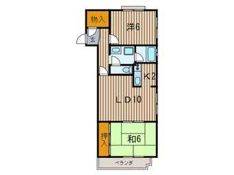 間取図 能登６番館ＷＥＳＴ