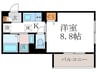 仮)D-ROOM京都市左京区大林町 1Kの間取り