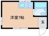 ハイツ夕陽丘 1Rの間取り