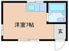 ハイツ夕陽丘 1Rの間取り