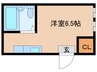 セレブ岸里Ⅱ 1Rの間取り