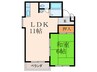 豊二ハイツ（南側） 1LDKの間取り