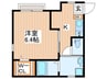 ソレイユⅢ Ｋ．Ｓ 1Kの間取り