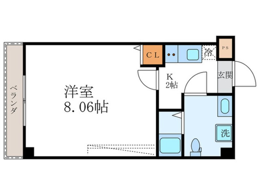 間取図 フラッティ千本寺之内北