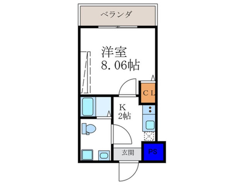 間取図 フラッティ千本寺之内北