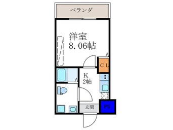 間取図 フラッティ千本寺之内北