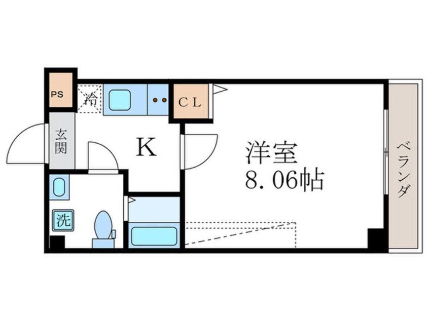 間取図 フラッティ千本寺之内北