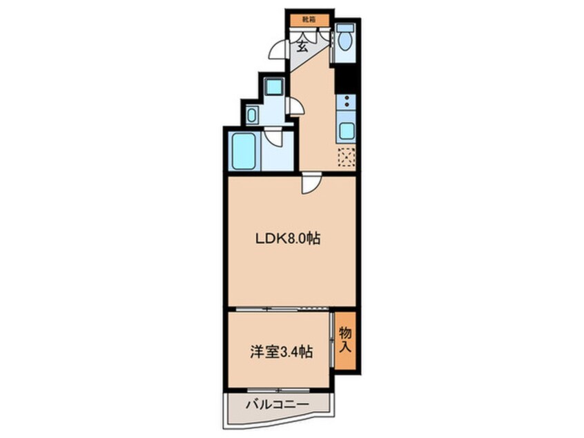 間取図 ＡＰＲＩＬＥ南森町