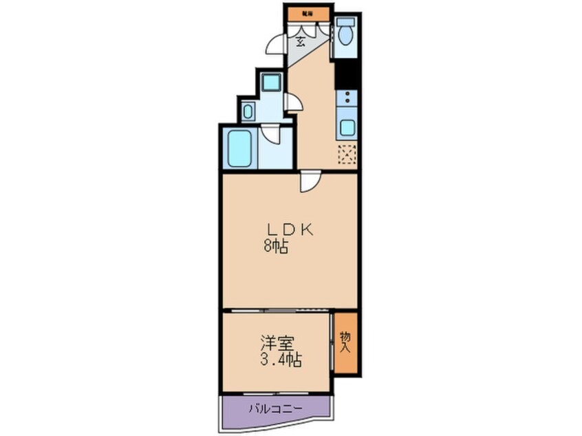 間取図 ＡＰＲＩＬＥ南森町