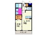 ルミエール京都 1LDKの間取り
