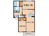 D-ROOM大久保 2LDKの間取り