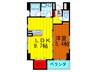 光琳 1LDKの間取り