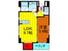 光琳 1LDKの間取り
