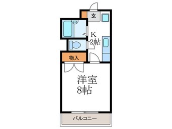 間取図 オ－ク長岡天神 (岡本)
