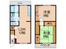 ファミール村上 2LDKの間取り