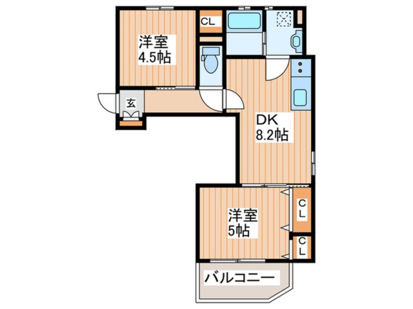 間取図 スリール明和Ⅰ