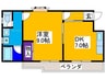 グランドハイツ 1DKの間取り