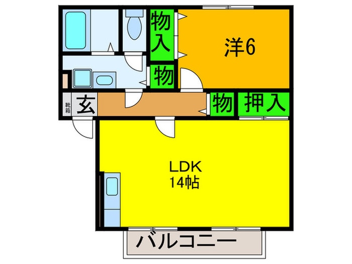 間取り図 ハイツミヅホＢ棟