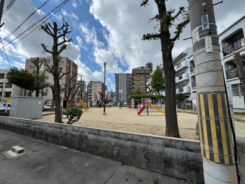 苅田中公園(公園)まで98m プレミアムテラスあびこ