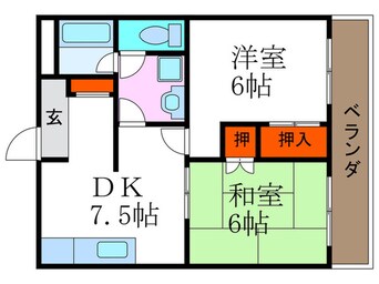 間取図 シャト－小西