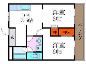 間取図 シャト－小西