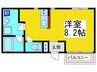 シュライテン白鷺 1Rの間取り