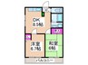 M＆F 2DKの間取り