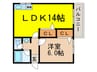 秀和ハイツＢ棟 1LDKの間取り