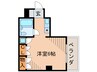 ハッピ－コ－ト塚口駅前 1Rの間取り