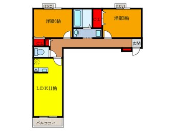 間取図 カーサカメリア